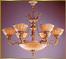 Alabaster Chandeliers Model: RL 1201-80